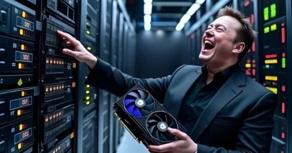 Elon Musk bên trong siêu máy tính lớn nhất thế giới