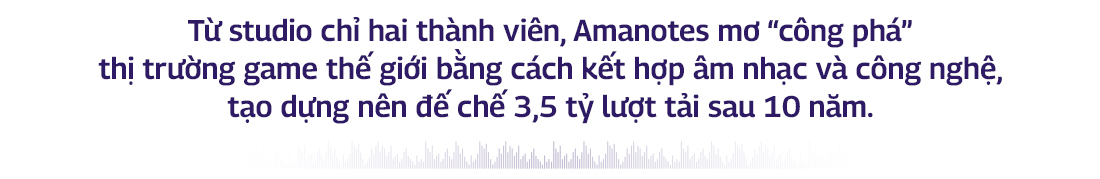 Amanotes xây dựng đế chế game âm nhạc với 3,5 tỷ lượt tải trong 10 năm