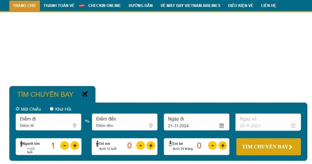 Website mạo danh Vietnam Airlines bán vé dịp Tết