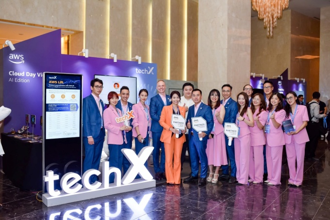 Đội ngũ TechX tại sự kiện Cloud Day 2024 Ảnh: TechX.