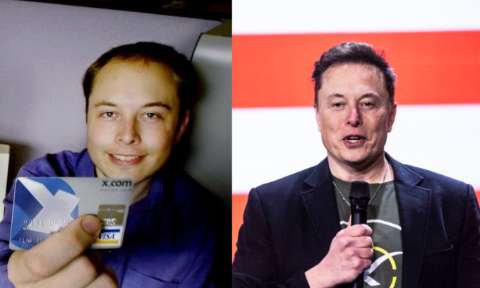 Elon Musk từng được coi là một chàng trai công nghệ, mặc quần áo thoải mái. Ví dụ, bức ảnh bên trái là khi ông thành lập PayPal vào năm 1999, trong khi bức ảnh bên phải là khi ông xuất hiện để ủng hộ một bài phát biểu ở Pennsylvania vào tháng 10. Bài phát biểu của Donald Trump. Tỷ phú người Mỹ cho biết ông không thích tập thể dục và gần như không bao giờ tập, mặc dù ông cho biết việc nhịn ăn và uống thuốc giảm cân đã giúp ông có được thành tích như hiện tại. Ảnh: AP