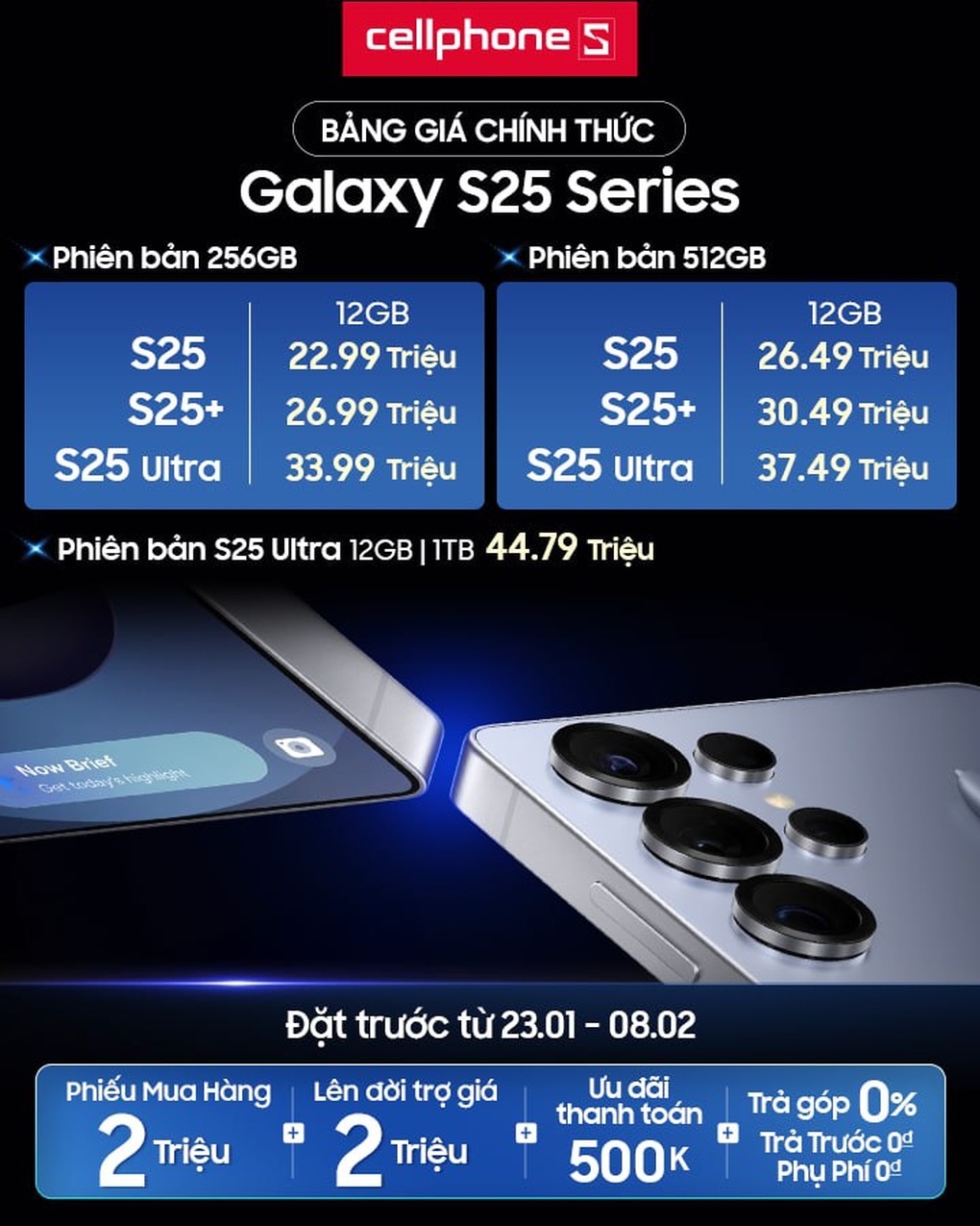 Sê -ri Galaxy S25 đã được ra mắt và loạt phim cũ đã giảm giá 4,5 triệu chiếc khiên Yuena khi nó được phát hành trên điện thoại di động