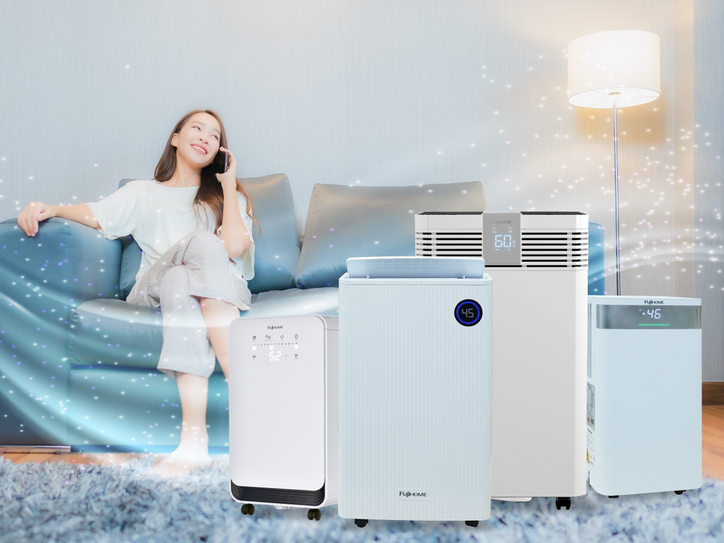 Fujihome Dehumidifier 2025: Kiểm soát độ ẩm và làm sạch không khí-1