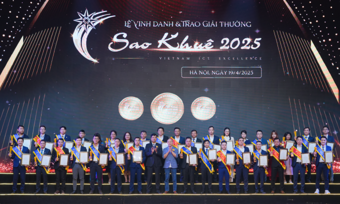 Sao Khue 2025 Danh dự 198 Dịch vụ, dịch vụ và giải pháp kỹ thuật số xuất sắc trong 9 lĩnh vực. Ảnh: Phần mềm Việt Nam