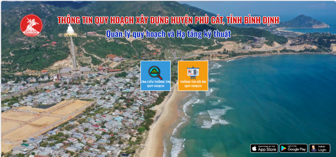 Bình Dinh cam kết tìm kiếm dữ liệu đất đai và các ứng dụng kế hoạch 2 Bình Dinh cam kết tìm kiếm dữ liệu đất đai và các ứng dụng kế hoạch Kế hoạch quản lý giao diện phần mềm WebGIS. Ảnh: Thao Chi