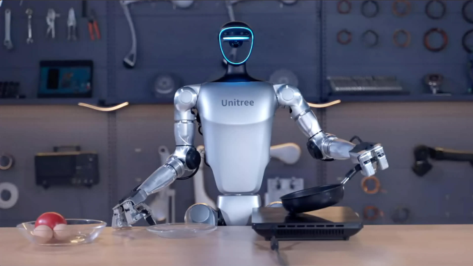 Trong toàn bộ dịch vụ tuyển dụng robot với hình dạng con người 3 Trong toàn bộ dịch vụ tuyển dụng robot với hình dạng con người Đơn vị robot hình G1. Ảnh: Đơn vị Robotics