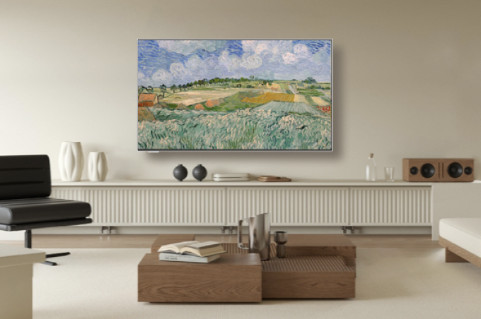 Cách kết hợp công nghệ và nghệ thuật trong TV Kuoka 2 Cách kết hợp công nghệ và nghệ thuật trong TV Kuoka Chế độ khung hình cho phép TV hiển thị các bức tranh và ảnh sau khi tắt. Ảnh: Coocaaa