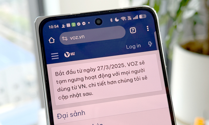 Diễn đàn công nghệ VoZ thông báo rằng tôi sẽ ngừng làm việc với người dùng Việt Nam 2 Diễn đàn công nghệ VoZ thông báo rằng tôi sẽ ngừng làm việc với người dùng Việt Nam Việt Nam của Việt Nam đình chỉ hoạt động của người dùng. Ảnh: Tuân Hang