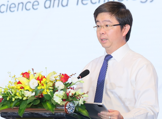 Phó Bộ trưởng Bui Hoang Phuong đã nói về những lợi thế của ngành kiểm toán khi áp dụng công nghệ. Ảnh: T Bình