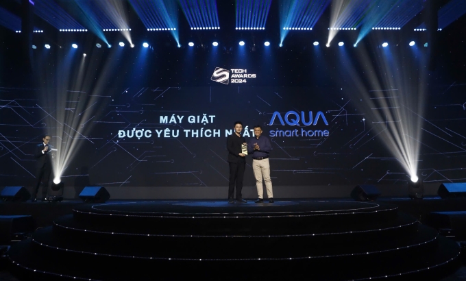 Aqua đã giành được giải thưởng công nghệ năm 2024 cho máy giặt yêu thích 2 Aqua đã giành được giải thưởng công nghệ năm 2024 cho máy giặt yêu thích Đại diện Aqua Việt Nam đã giành giải thưởng tại Giải thưởng Công nghệ năm 2024. Ảnh: Khuong
