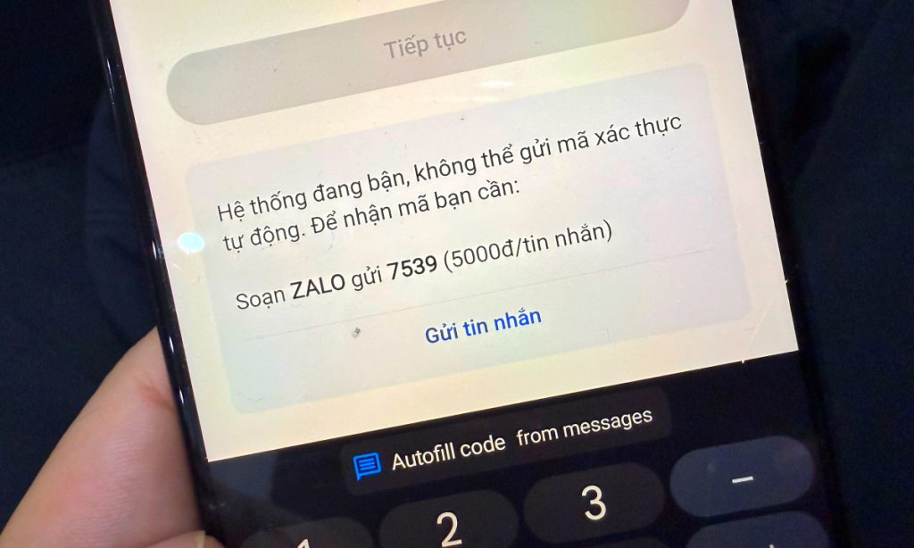 Người dùng phải trả tiền để tạo tài khoản Zalo