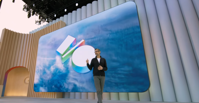 Một loạt các cải tiến lớn trên Google I/O 2025 6 Một loạt các cải tiến lớn trên Google I/O 2025 Giám đốc điều hành PICHAI Chủ nhật của Google tại sự kiện Google I/O 2025 của Google. Ảnh: Edge