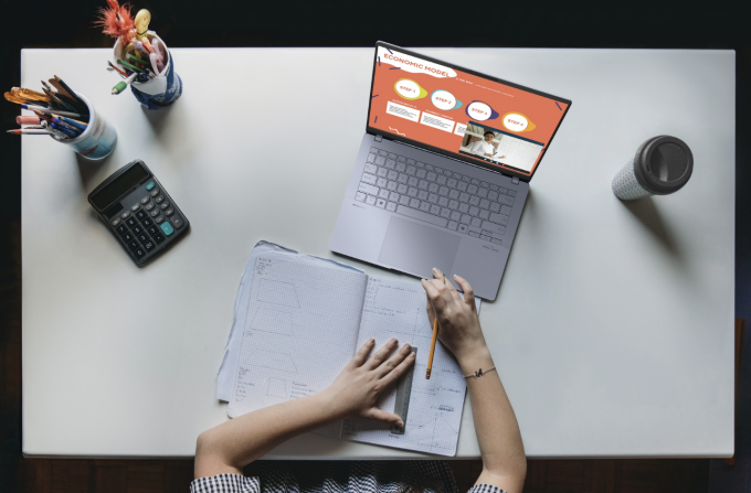 Asus Vivobook S 14 đáp ứng các yêu cầu công việc khác nhau. hình ảnh: